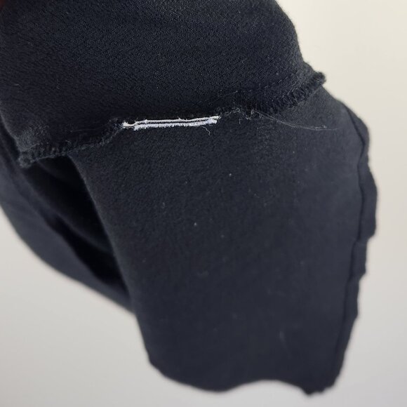 Madewell Black Viscose Lightweight Pleated Racerback Tank Top sz S - Picture 8 of 9